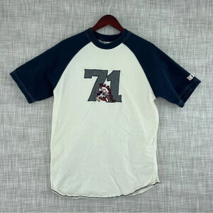 Disney Mens Size M embroidered short sleeve shirt *stain 1983